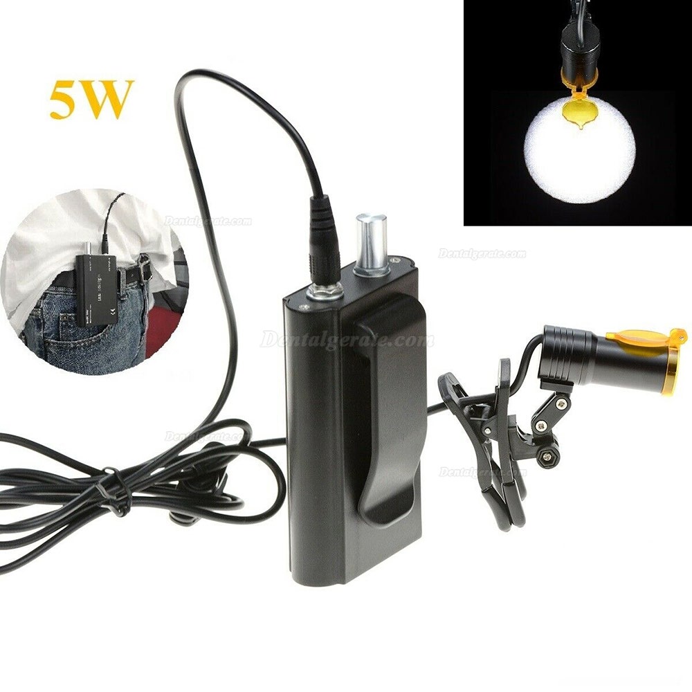 Dental Tragbare LED Scheinwerfer 5W für Zahnärztliche Chirurgie mit Filter zum Aufstecken